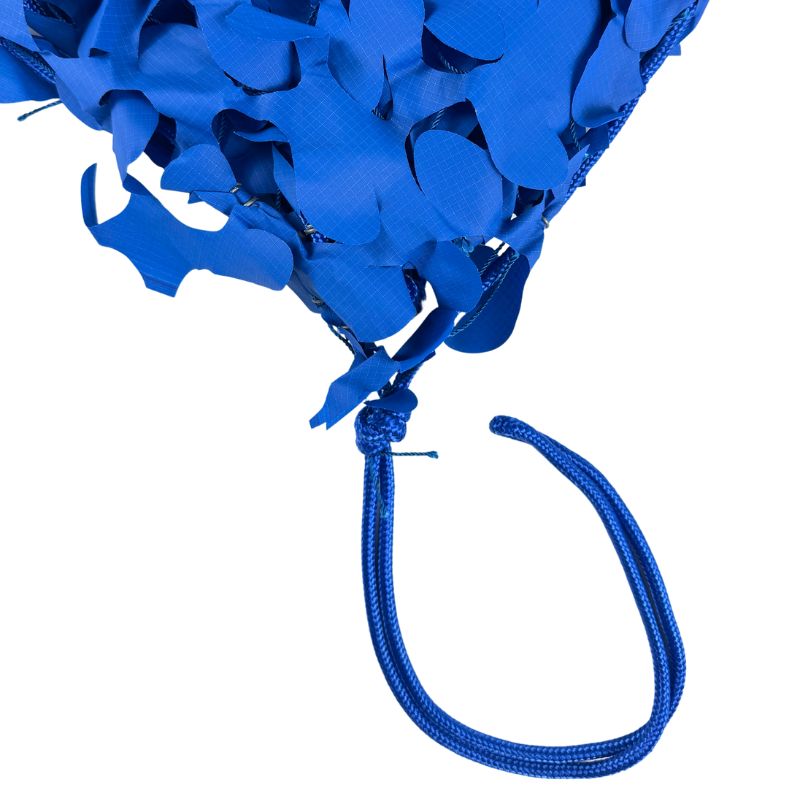 Voile d'ombrage camouflage triangulaire bleu
