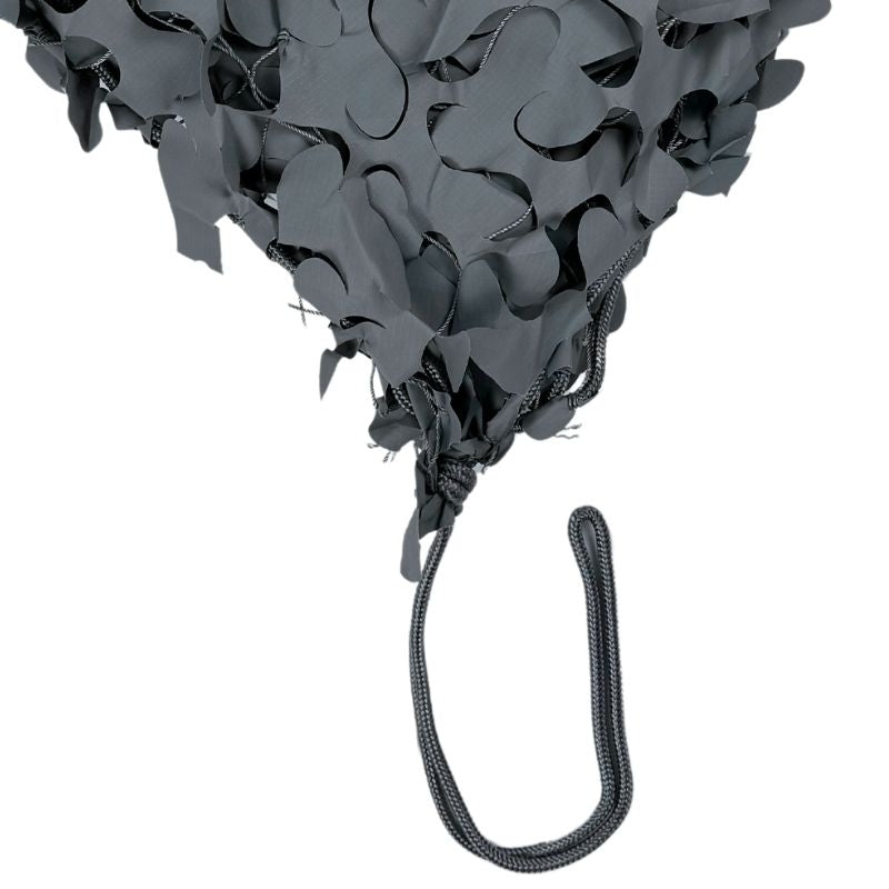 Voile d'ombrage camouflage triangulaire gris