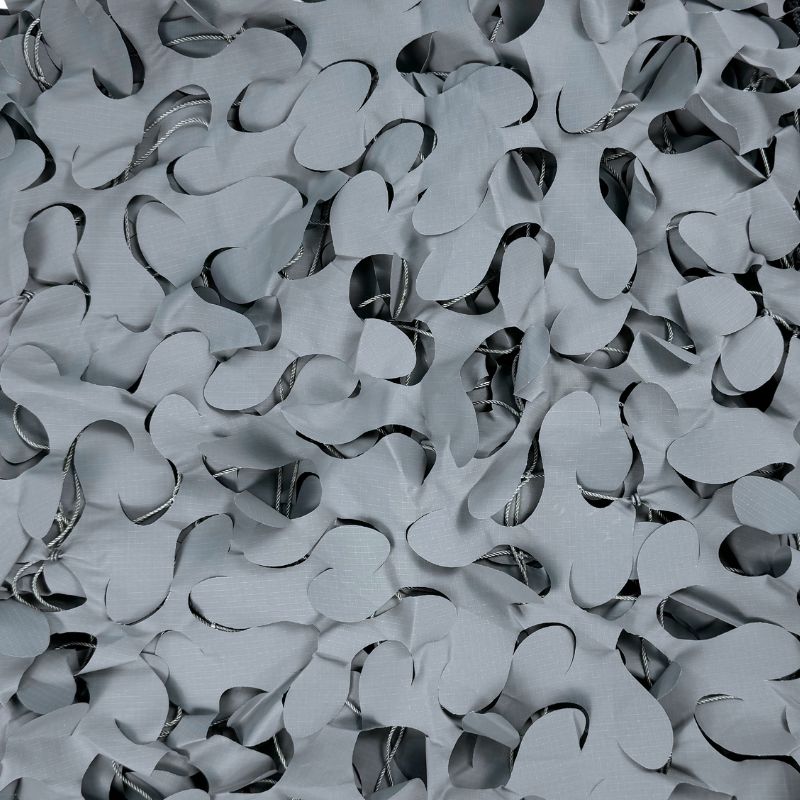 Voile d'ombrage camouflage triangulaire gris