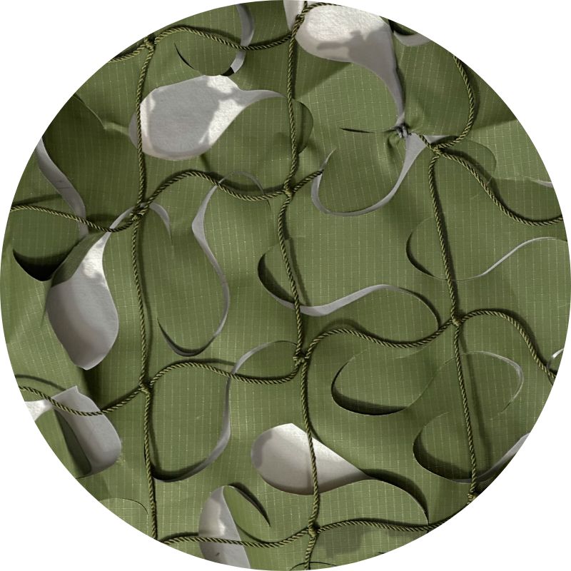 Voile d'ombrage camouflage vert