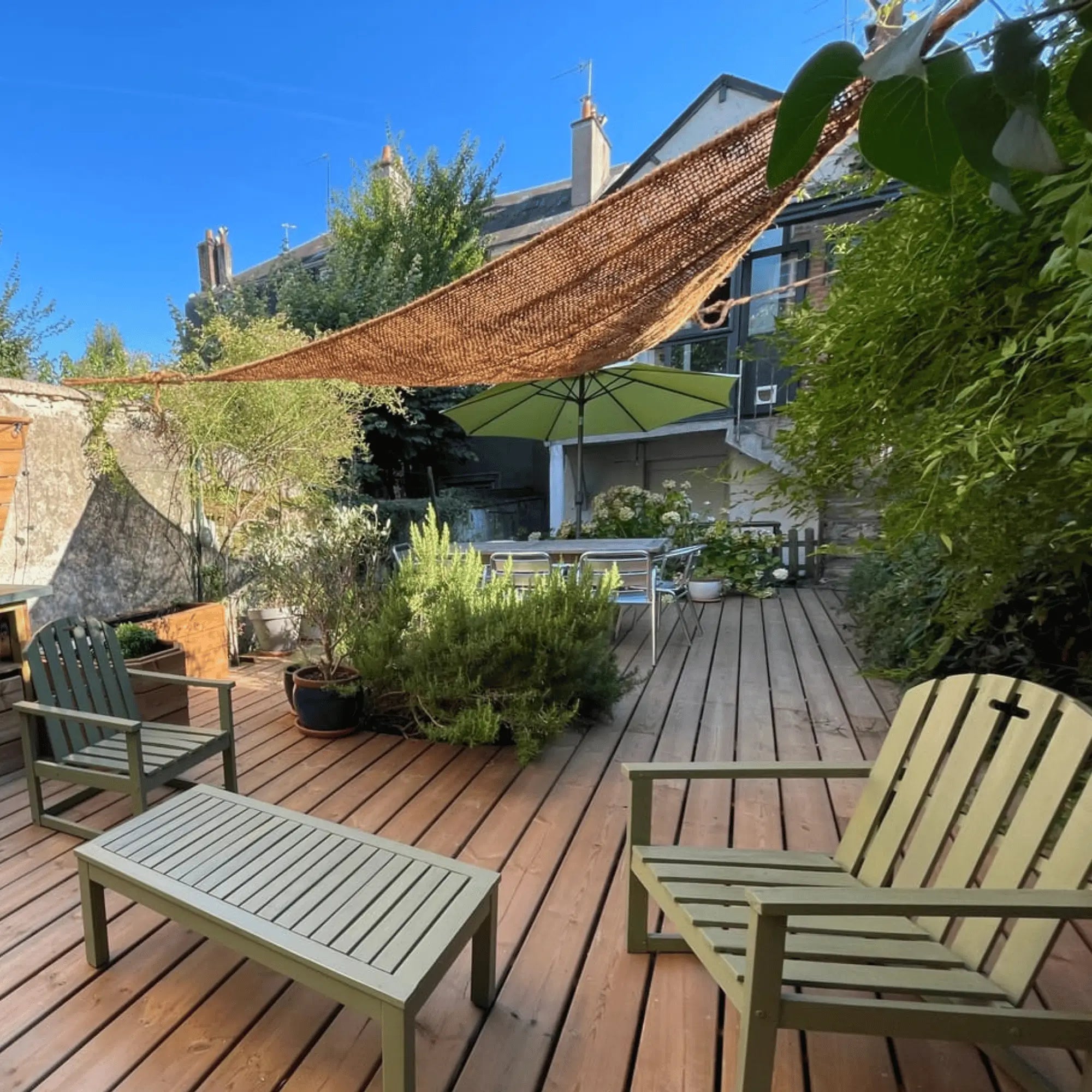 Voile d'ombrage en fibre de coco