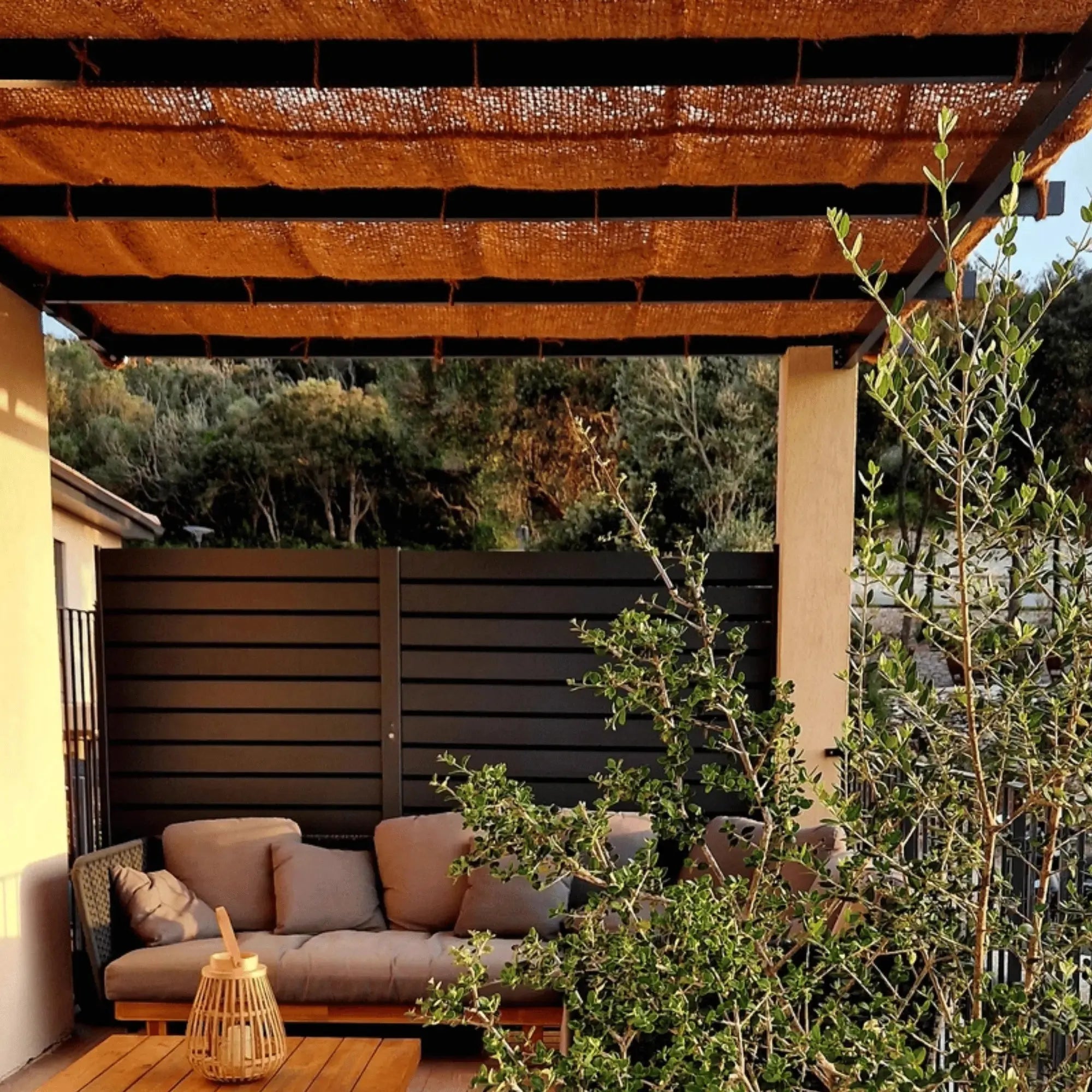 Voile d'ombrage en fibre de coco