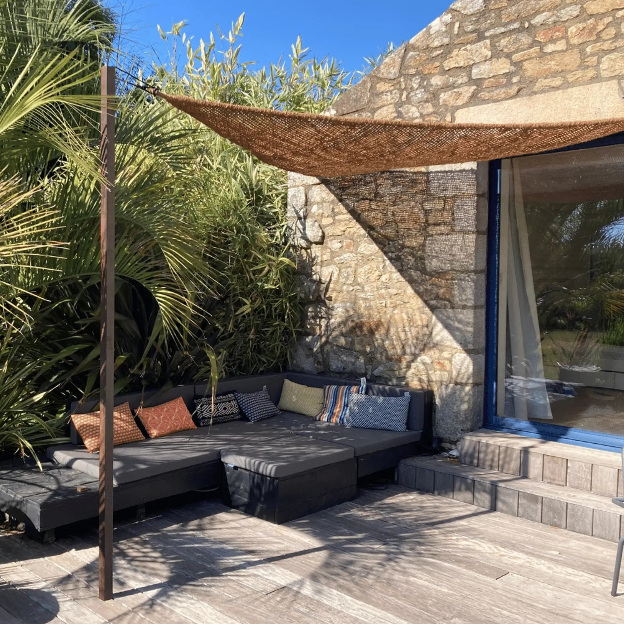 Voile d'ombrage en fibre de coco