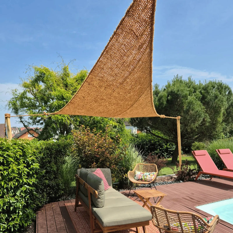 Voile d'ombrage en fibre de coco