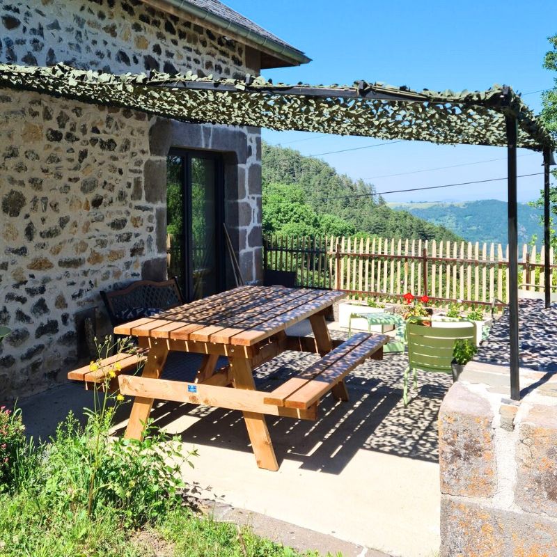 Voile d'ombrage camouflage vert