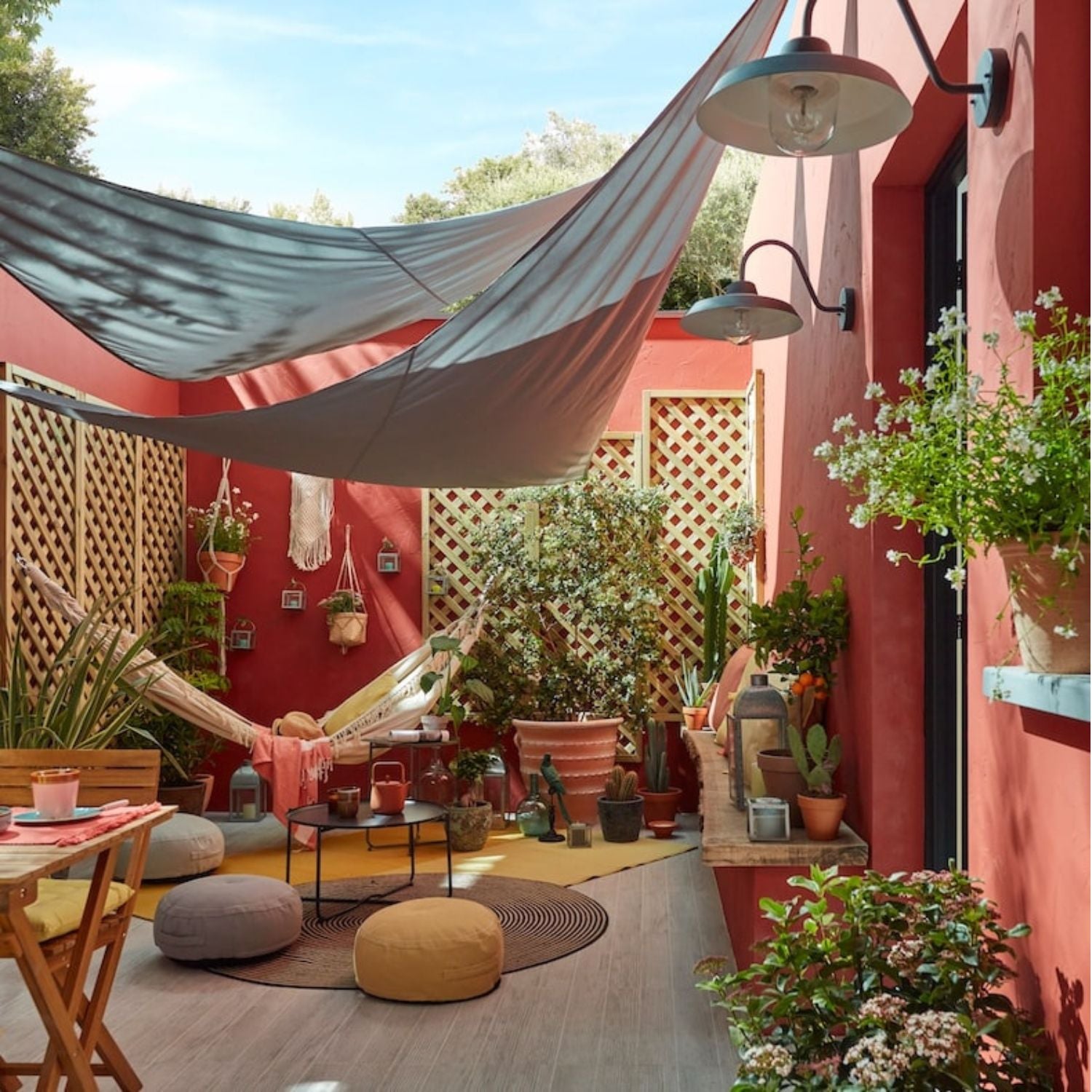 Voile d'ombrage triangulaire grise