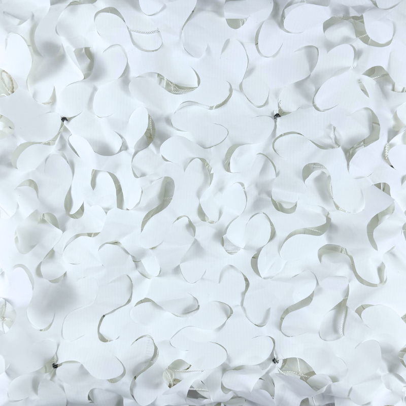 Voile d'ombrage camouflage renforcé câble acier