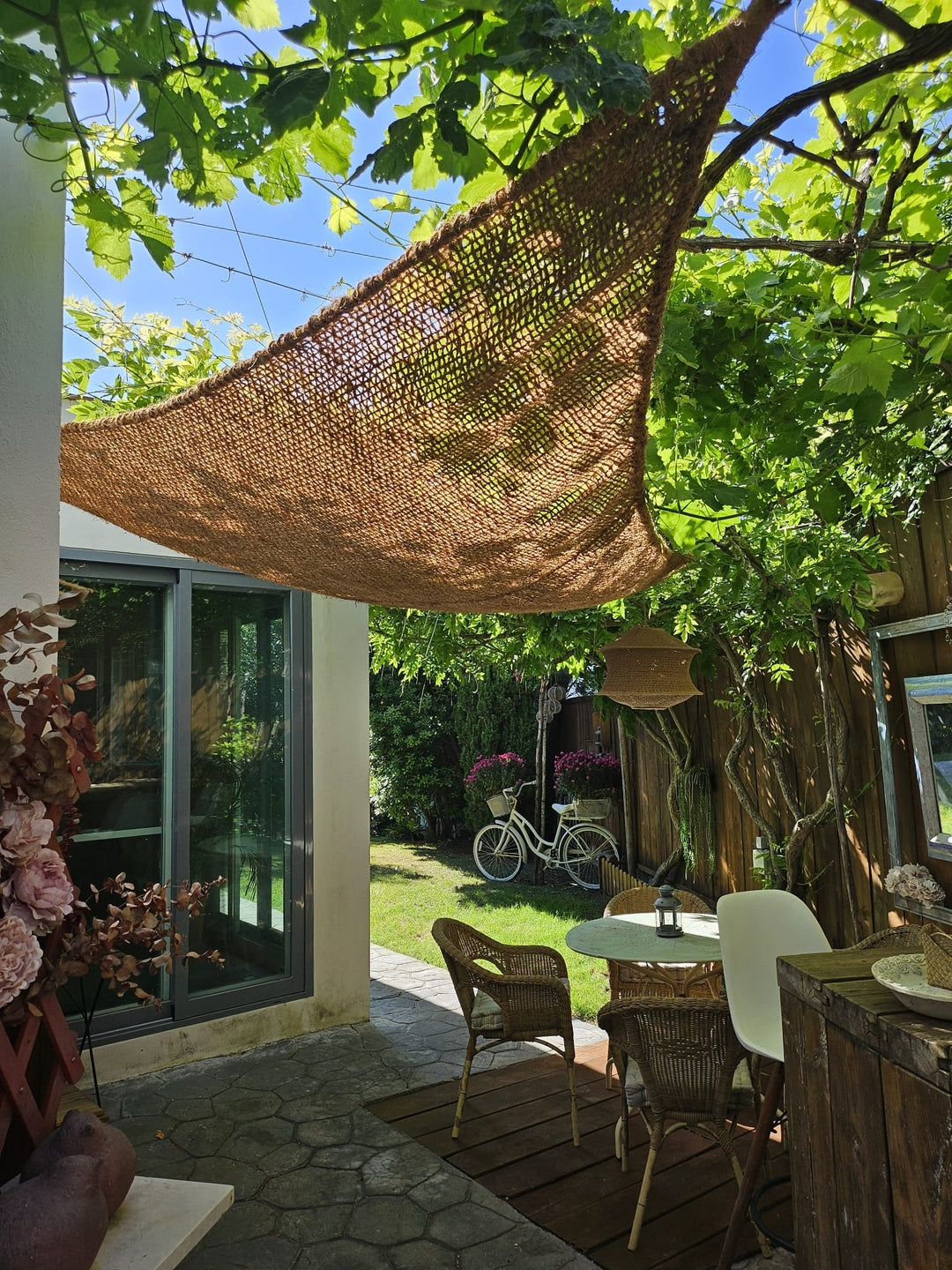 Voile d'ombrage en fibre de coco