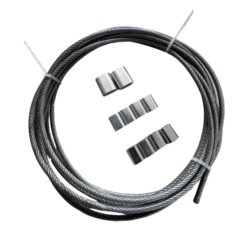 Câble acier pour voile d'ombrage camouflage