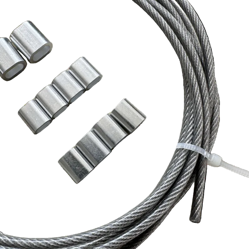 Câble acier pour voile d'ombrage camouflage