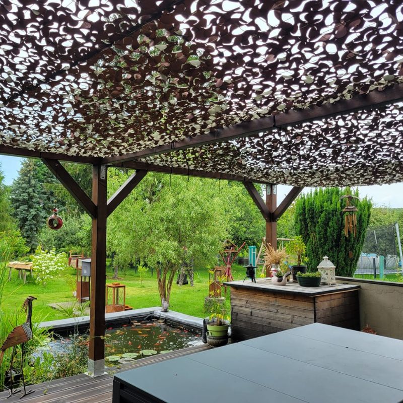 Voile d'ombrage camouflage militaire