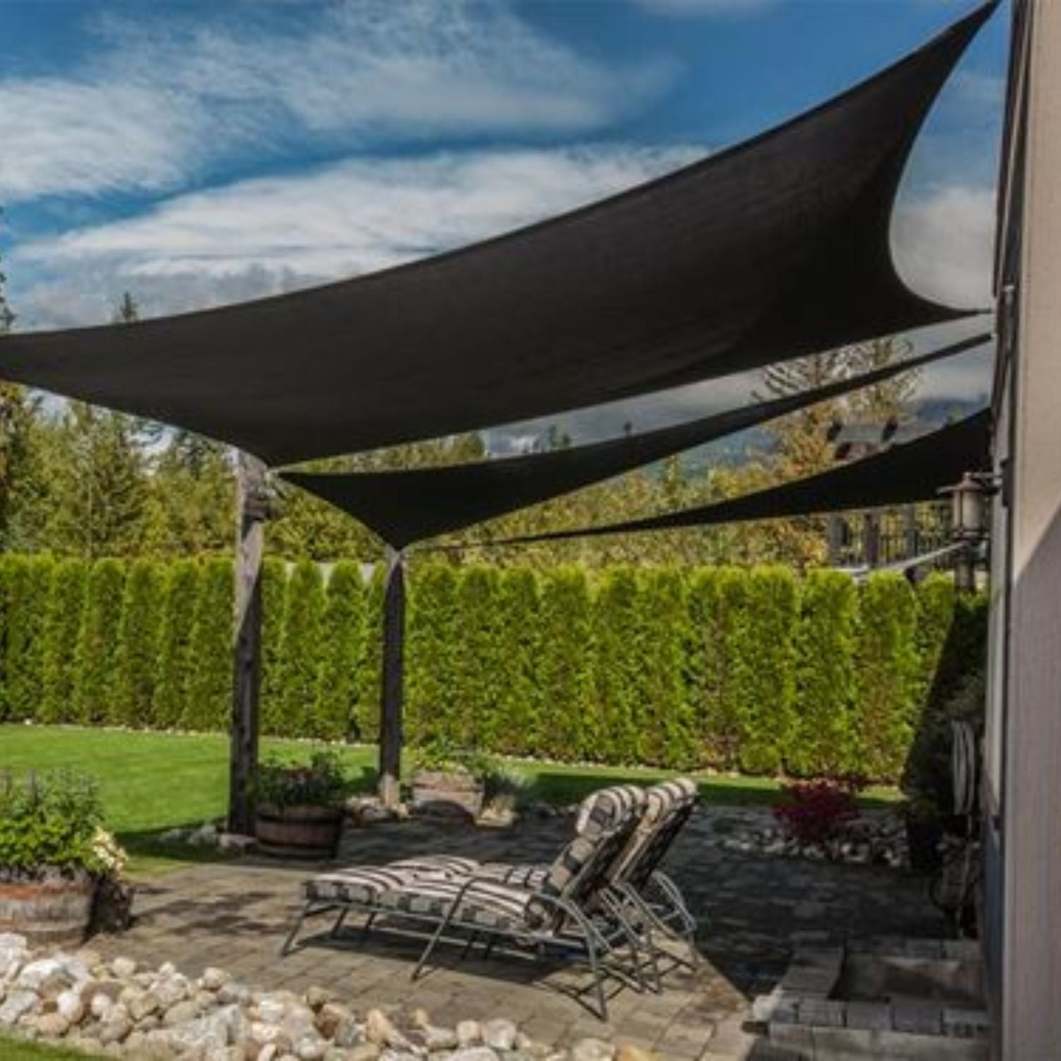 Voile d'ombrage noir