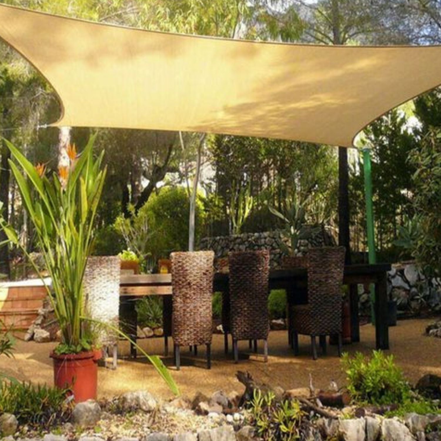 Toile d'ombrage sable