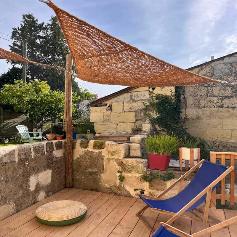 Voile d'ombrage en fibre de coco