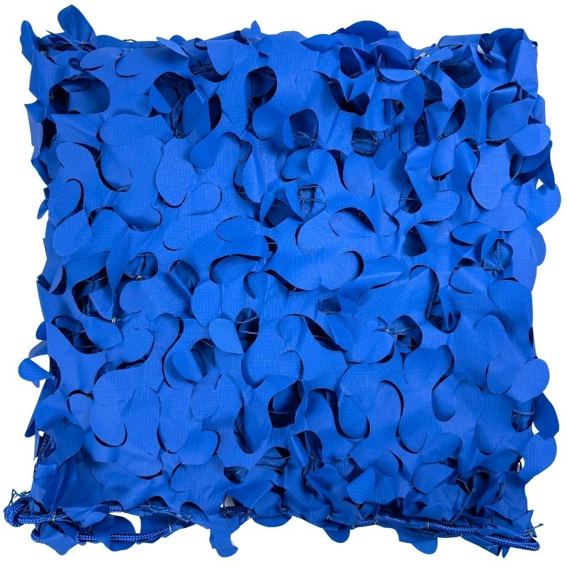 Voile d'ombrage camouflage bleu
