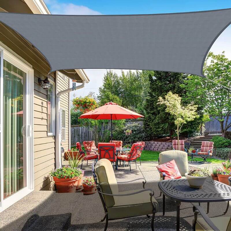 Voile d'ombrage Carré Grise