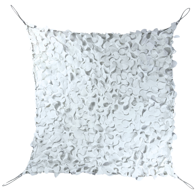 Voile d'ombrage camouflage renforcé câble acier