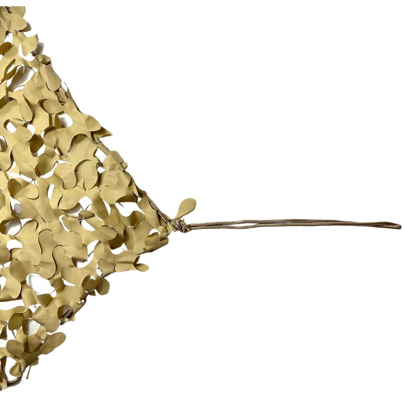 Voile d'ombrage camouflage triangulaire sable