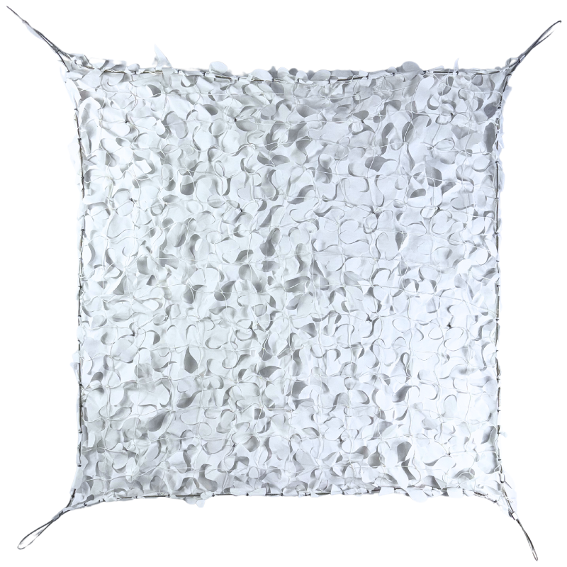 Voile d'ombrage camouflage renforcé câble acier