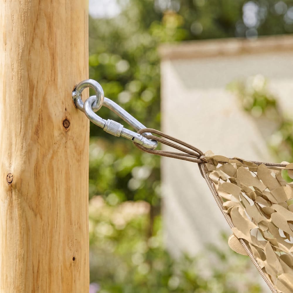 Mât en bois pour voile d'ombrage