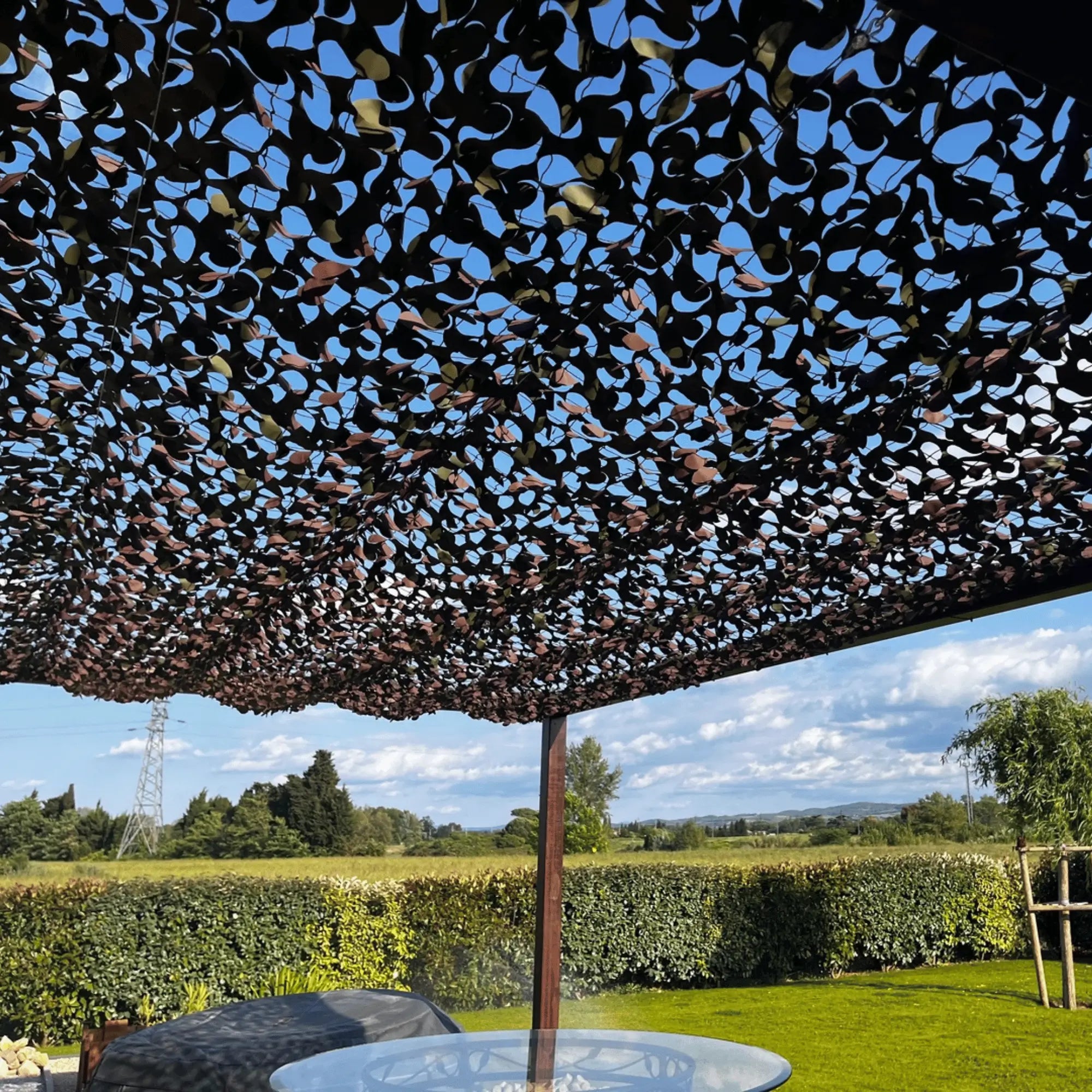 Voile d'ombrage camouflage militaire