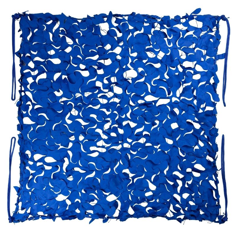 Voile d'ombrage camouflage bleu