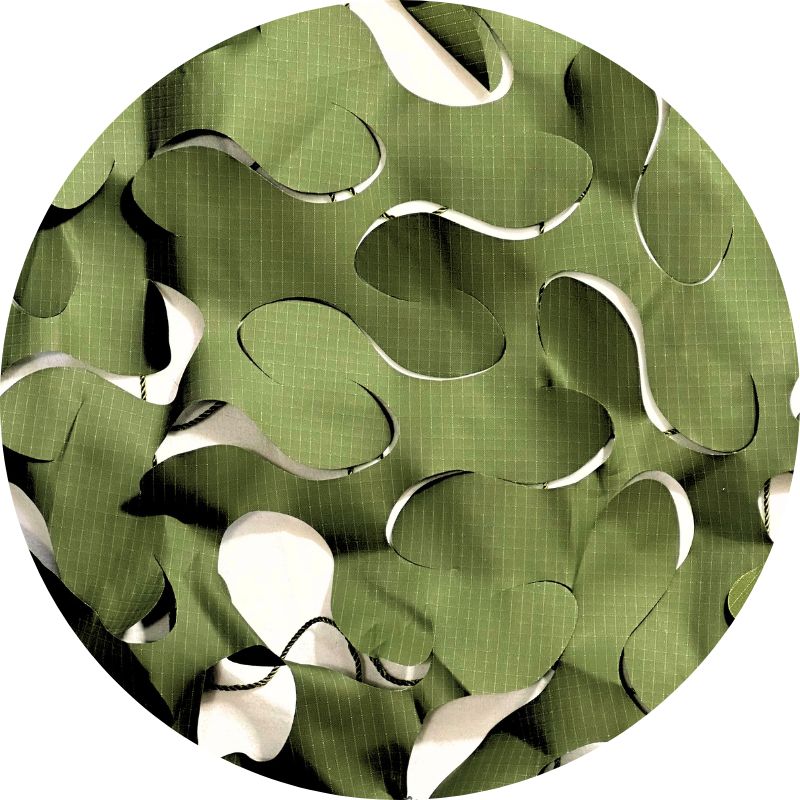 Voile d'ombrage camouflage vert