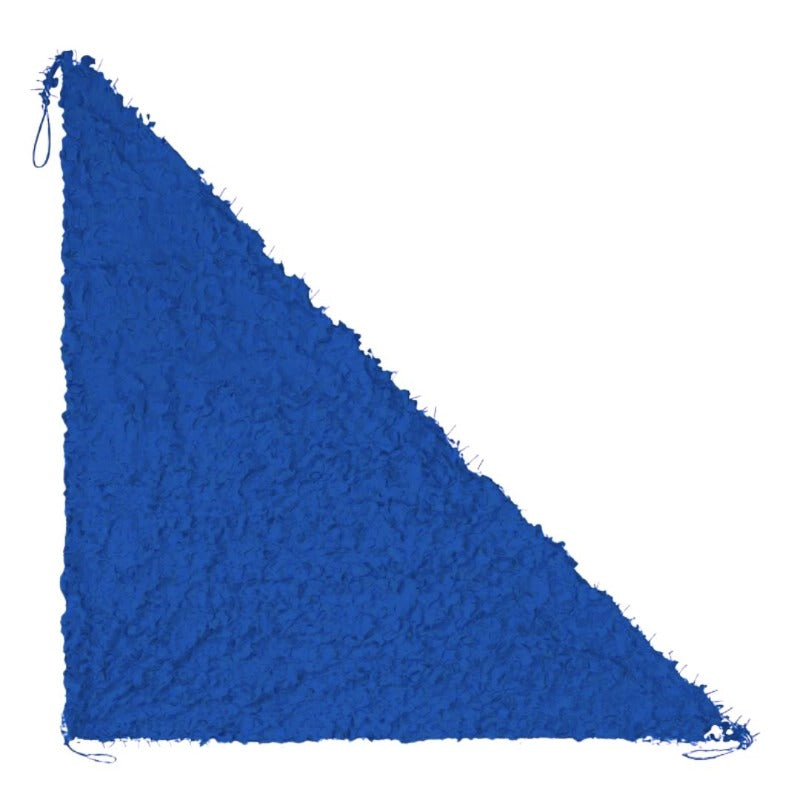Voile d'ombrage camouflage triangulaire bleu