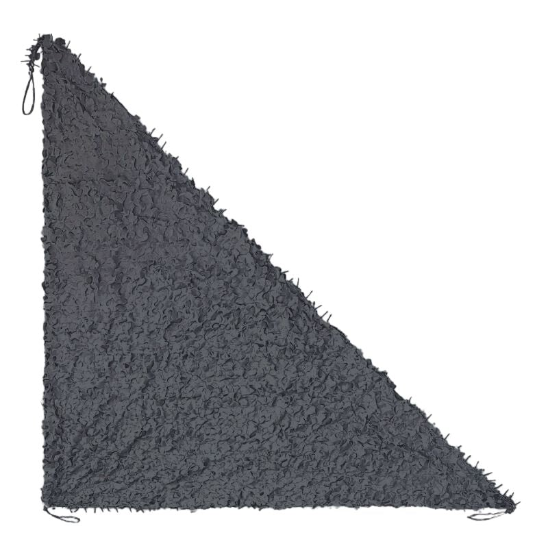 Voile d'ombrage camouflage triangulaire gris