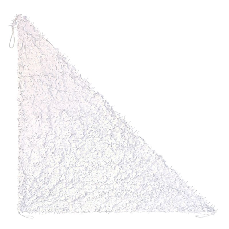 Voile d'ombrage camouflage triangulaire blanc