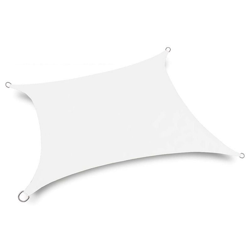 Voile d'ombrage Rectangulaire Blanche