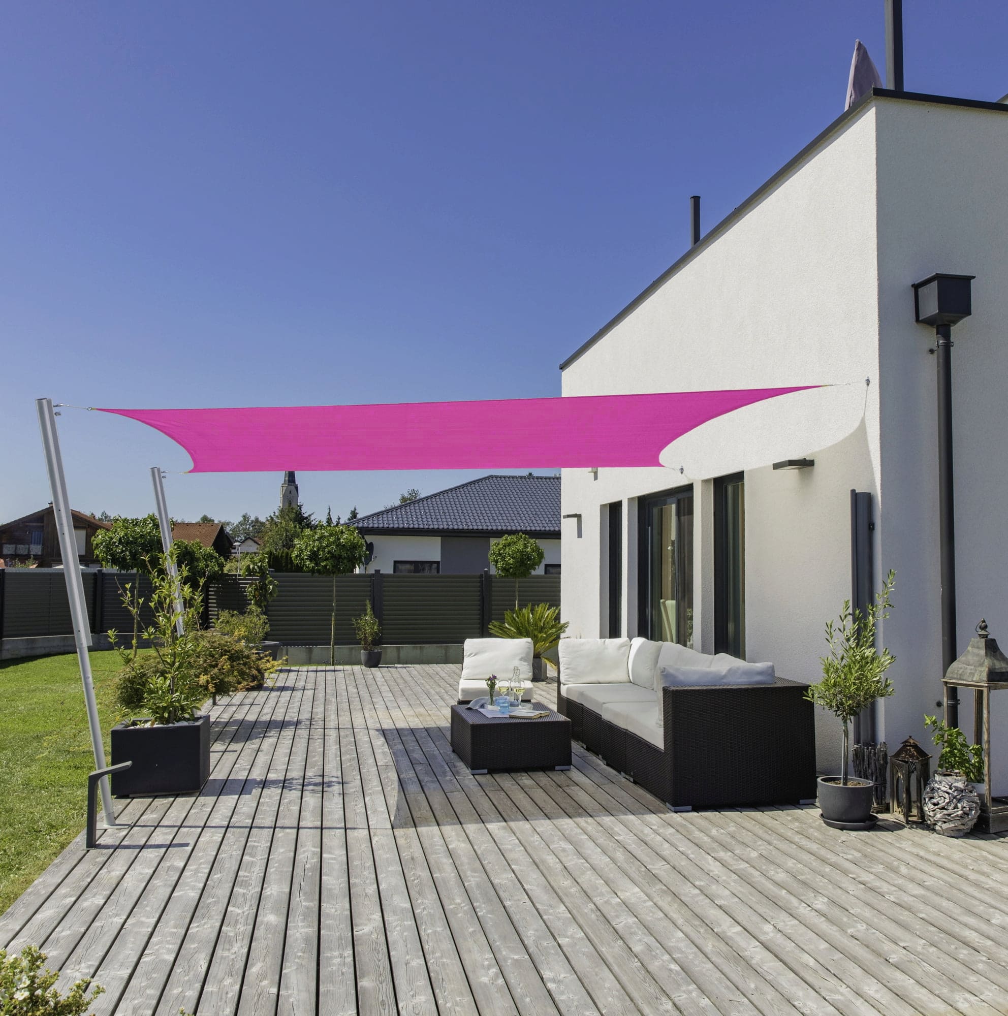 Voile d'ombrage Rectangulaire Magenta